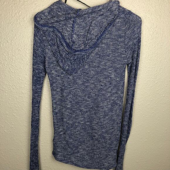 Volcom Blue Heathered Knit Hoodie - Picture 7 of 8